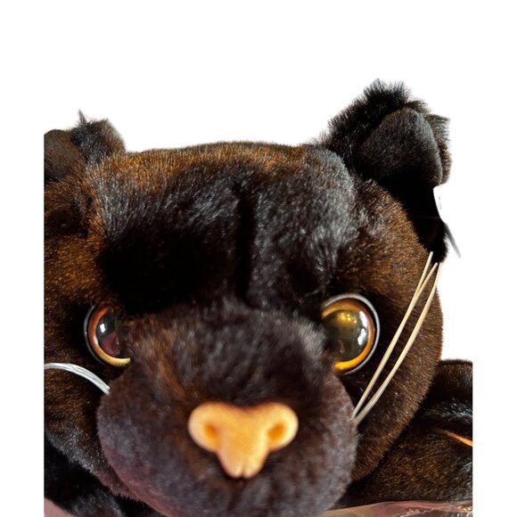 Snuggie Toy 10" Halloween Black Cat Orange Bow Plush Stuffed Animal NWT - Picture 2 of 12